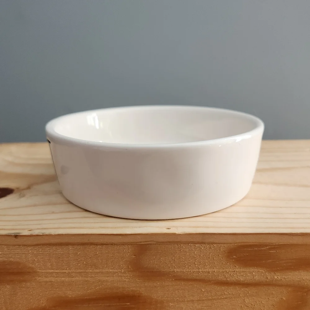 Rae Dunn Purrfect Cat Water or Food Ceramic Bowl